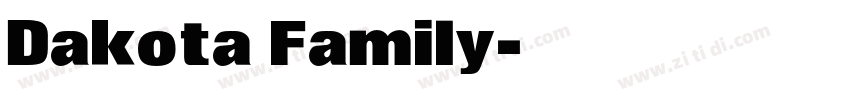 Dakota Family字体转换